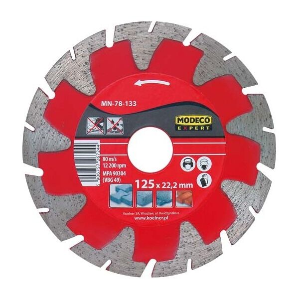 Modeco Ściernica diamentowa segmentowa EXPERT 230mm MN-78-135