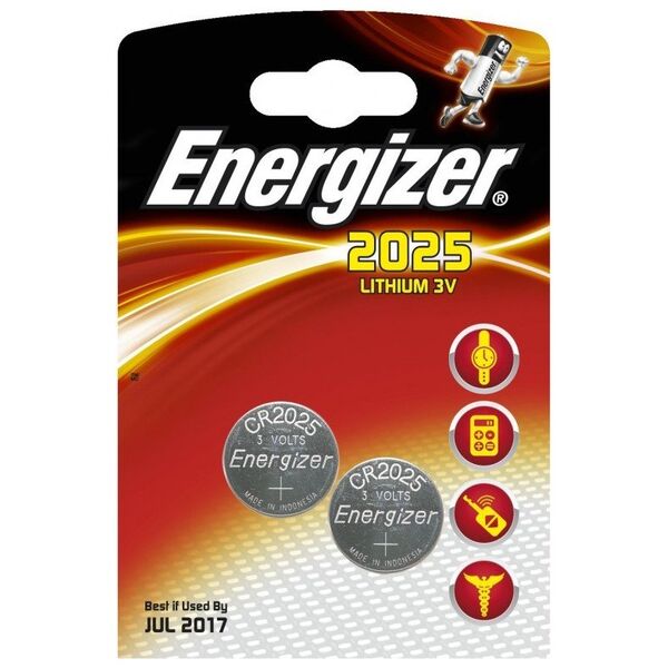 Energizer Bateria CR2025 165mAh 2 szt.