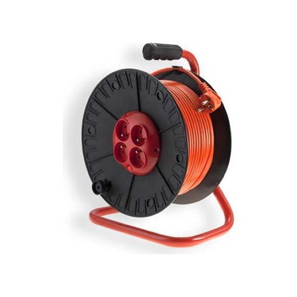Elgotech Przedłużacz bębnowy OMY 4 x GS pomarańczowy 40m (PZB-40-40Y)