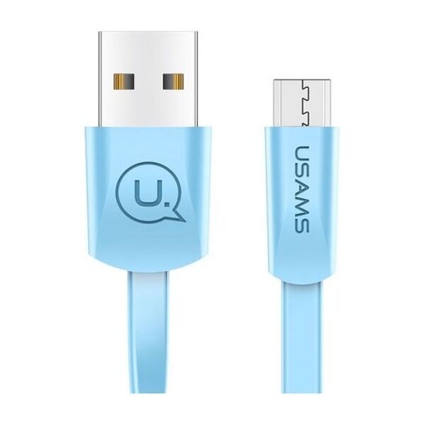 Kabel USB Usams USB-A - microUSB 1.2 m Niebieski (SJ201MIC04)