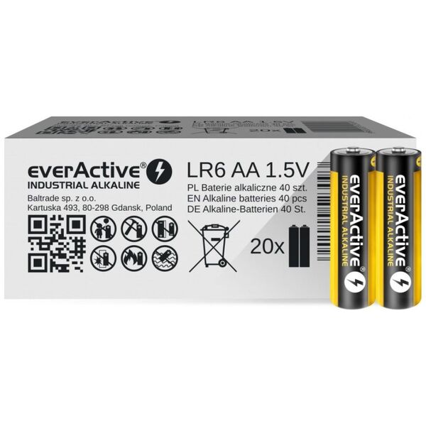 EverActive Bateria Industrial AA / R6 2700mAh 40 szt.