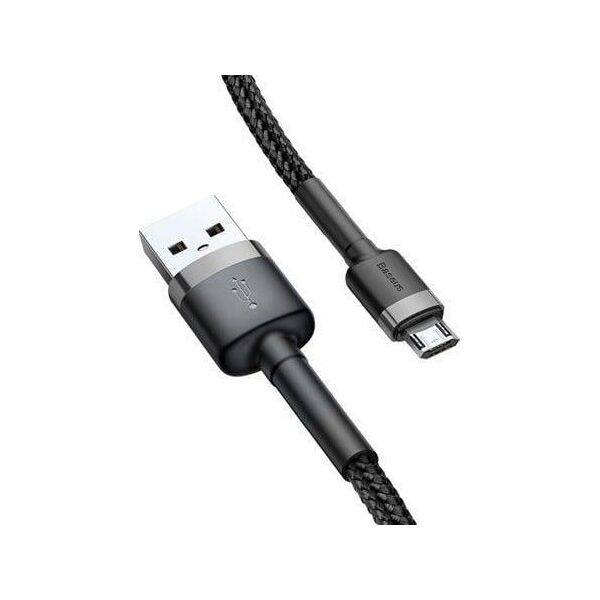 Kabel USB Baseus USB-A - microUSB 2 m Czarno-szary (CAMKLF-CG1)