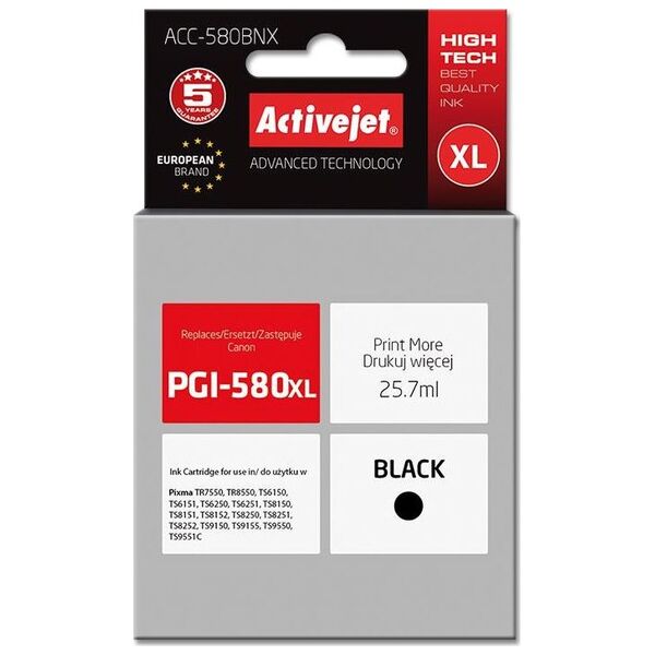 Tusz Activejet Tusz ACC-580BNX (black)