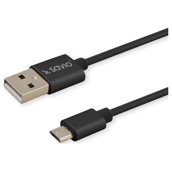 Kabel USB Savio USB-A - 2 m Czarny (SAVIO CL-129)