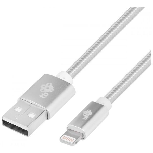 Kabel USB TB Print USB-A - Lightning 1.5 m Srebrny (AKTBXKUAMFIW15S)