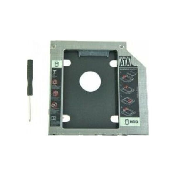 Kieszeń Qoltec na drugi dysk 2.5 HDD 9.5 mm (51868)