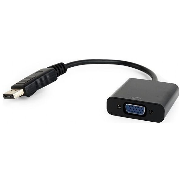 Adapter AV Gembird DisplayPort - D-Sub (VGA) czarny (AB-DPM-VGAF-02)