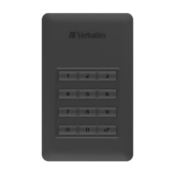 Dysk zewnętrzny HDD Verbatim Store 'n' Go Secure 2TB Czarno-srebrny (53403)