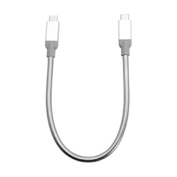 Kabel USB Verbatim USB-A - USB-C 3 m Srebrny (48867)