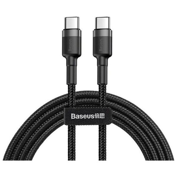 Kabel USB Baseus USB-C - USB-C 1 m Czarny (CATKLF-GG1)