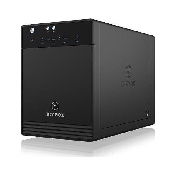 Kieszeń Icy Box 4x 2.5"/3.5" SATA - USB 3.1 Type-C (IB-3740-C31)