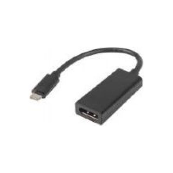 Adapter USB Lanberg USB-C - DisplayPort Czarny  (AD-UC-DP-01)