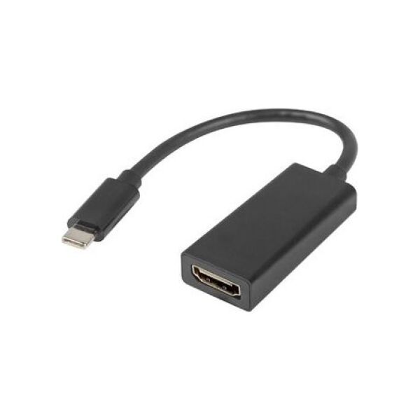 Adapter USB Lanberg USB-C - HDMI Czarny  (AD-UC-HD-01)