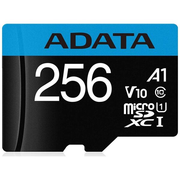 Karta ADATA Premier MicroSDXC 256 GB Class 10 UHS-I/U1 A1 V10 (AUSDX256GUICL10A1-RA1)