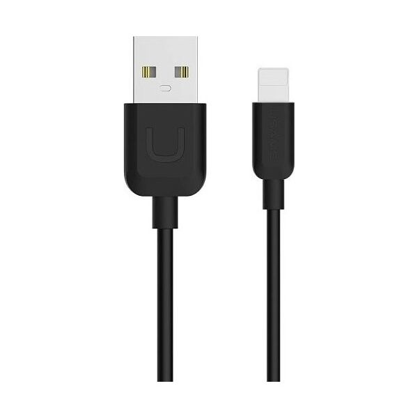 Kabel USB Usams USB-A - Lightning 1 m Czarny (63877-uniw)