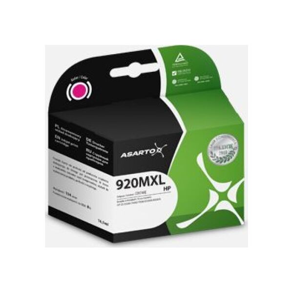 Tusz Asarto Tusz do HP OJ 6500 | 700 | magenta
