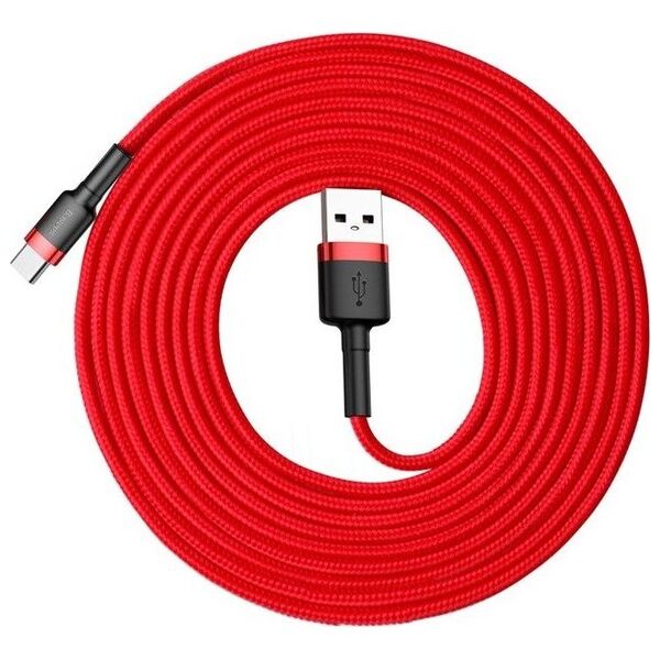 Kabel USB Baseus USB-A - USB-C 3 m Czerwony (CATKLF-U09)