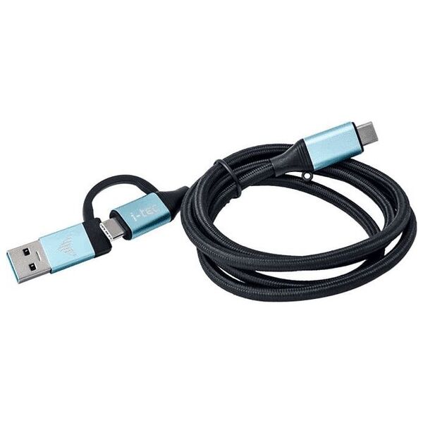 Kabel USB I-TEC USB-C USB-A - USB-C 1 m Czarny (C31USBCACBL)