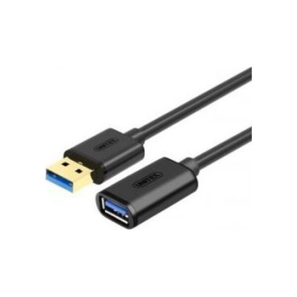 Kabel USB Unitek USB-A - USB-A 2 m Czarny (Y-C459GBK)