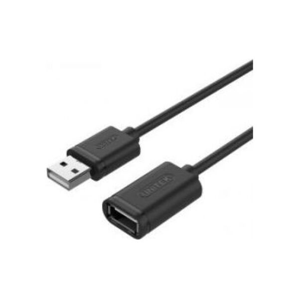Kabel USB Unitek USB-A - USB-A 0.5 m Czarny (Y-C447GBK)