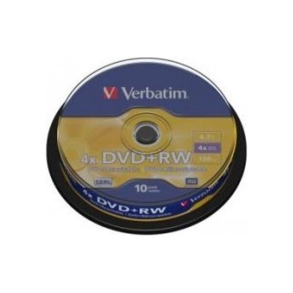 Verbatim DVD+RW 4.7 GB 4x 10 sztuk (43488)