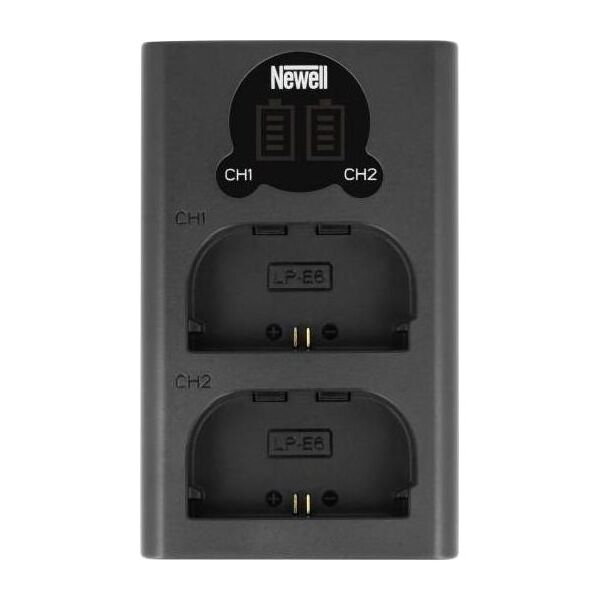 Ładowarka do aparatu Newell Ładowarka dwukanałowa Newell DL-USB-C do akumulatorów LP-E6