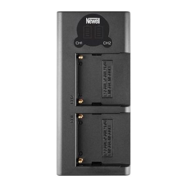 Ładowarka do aparatu Newell Ładowarka dwukanałowa Newell DL-USB-C do akumulatorów NP-F550/770/970