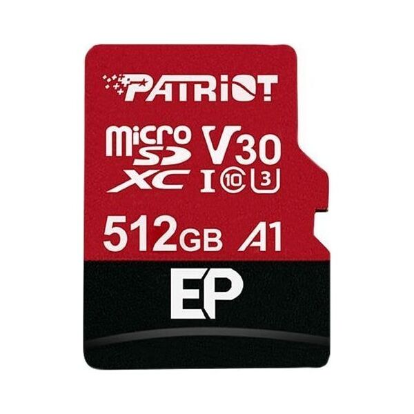 Karta Patriot EP Series MicroSDXC 512 GB Class 10 UHS-I/U3 A1 V30 (PEF512GEP31MCX)