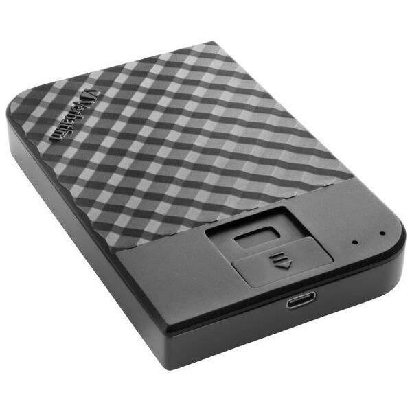 Dysk zewnętrzny HDD Verbatim Fingerprint Secure 2TB Czarny (53651)