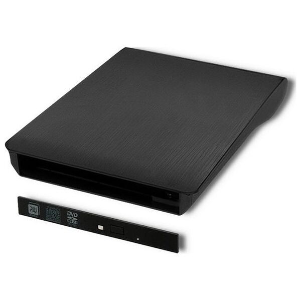 Kieszeń Qoltec na napęd optyczny CD/DVD SATA - USB 3.0  (51865)