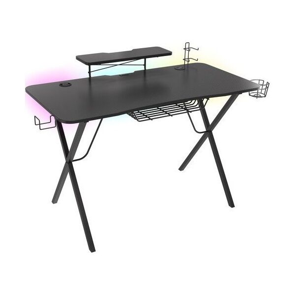 Biurko Genesis Holm 300 RGB Czarne 120 cmx60 cm
