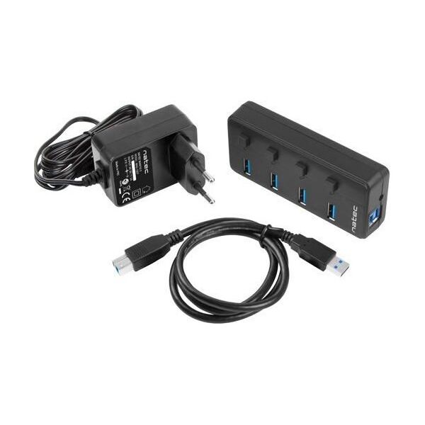 HUB USB Natec 4x USB-A 3.0 (NHU-1557)