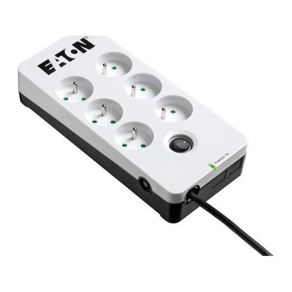 Listwa zasilająca Eaton Protection Box przeciwprzepięciowa 6 gniazd 1 m biała (PB6F)