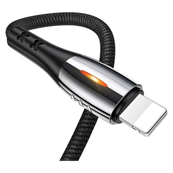 Kabel USB Usams USB-A - Lightning 1.2 m Czarny (63820-uniw)