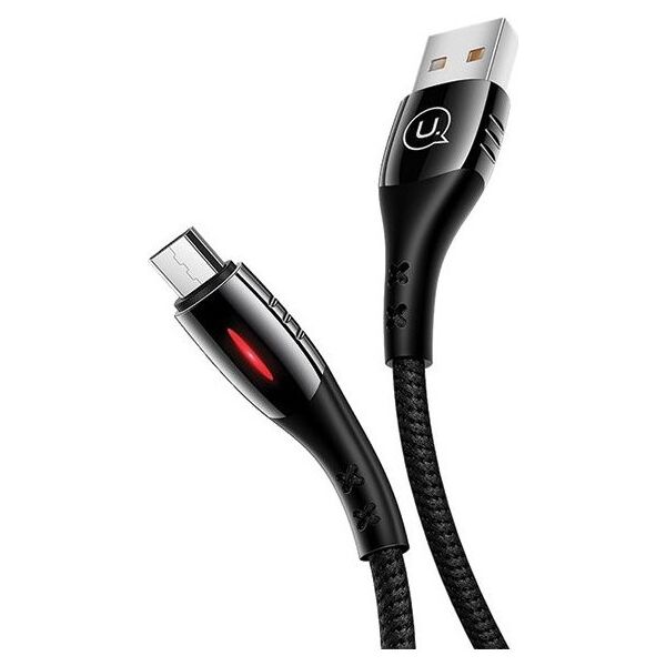 Kabel USB Usams USB-A - microUSB 1.2 m Czarny (63821-uniw)