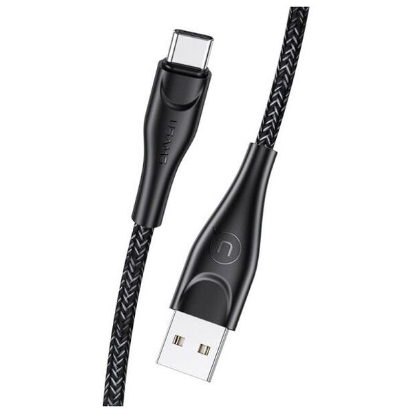 Kabel USB Usams USB-A - USB-C 1 m Czarny (63794-uniw)
