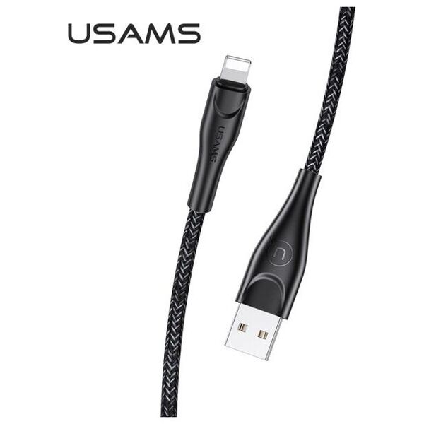 Kabel USB Usams USB-A - Lightning 1 m Czarny (63788-uniw)