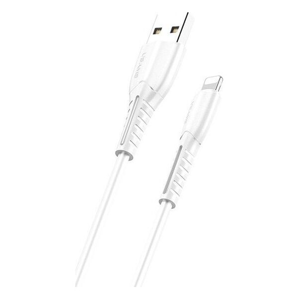 Kabel USB Usams USB-A - Lightning 1 m Biały (63867-uniw)
