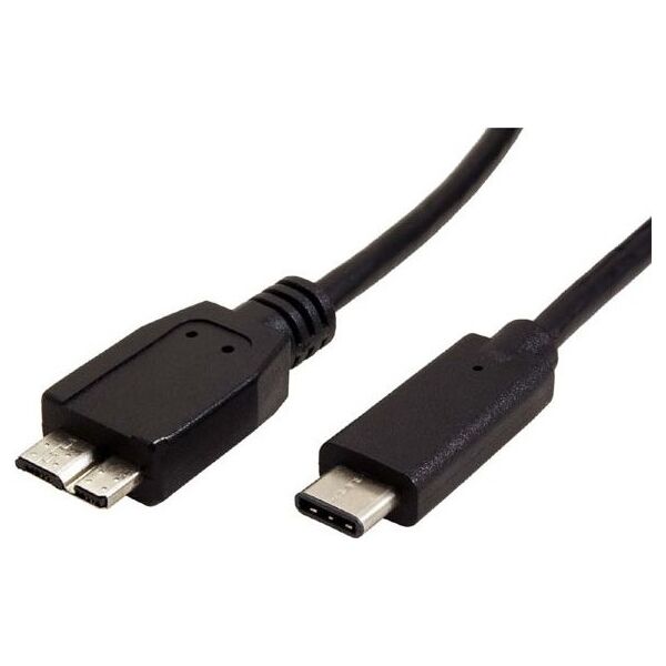 Kabel USB Red Fighter USB-C - micro-B 0.5 m Czarny