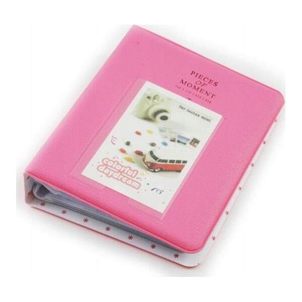 LoveInstant Album na 64 Zdjęcia do Fujifilm INSTAX MINI 7 8 9 11 - Różowy