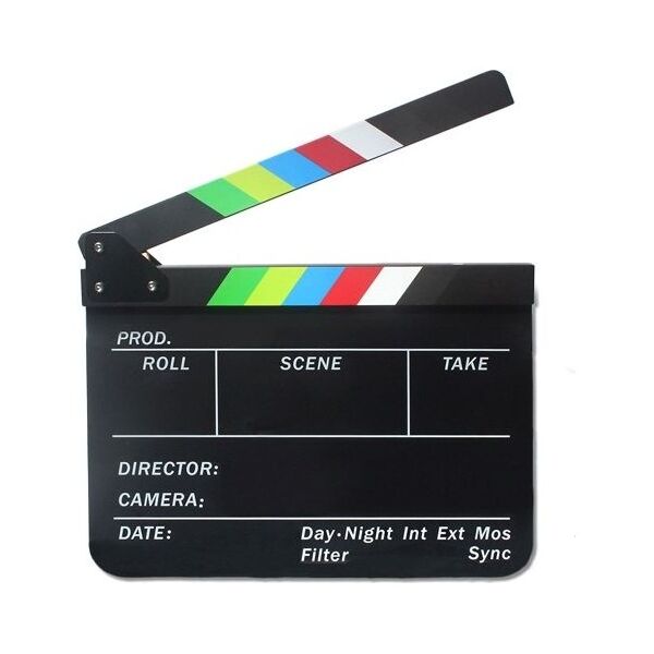 Commlite Klaps Filmowy 30x25cm / Kolor / Na Pisaki - Mazaki