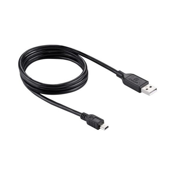 Kabel USB Puluz USB-A - miniUSB 1 m Czarny (SB4137)