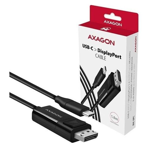 Kabel USB Axagon USB-C - DisplayPort 1.8 m Czarny (RVC-DPC)