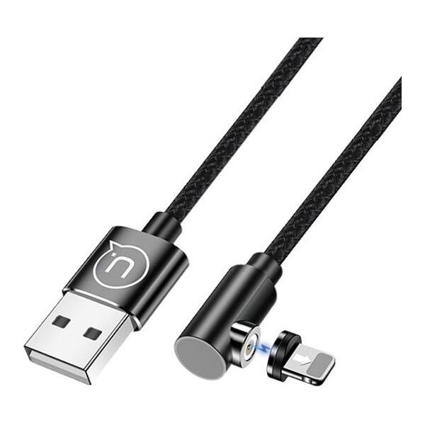 Kabel USB Usams USB-A - Lightning 1 m Czarny (63288)