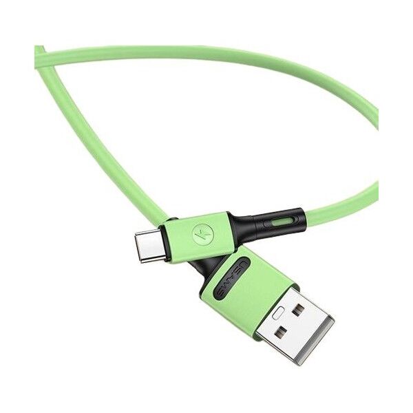 Kabel USB Usams USB-A - USB-C 1 m Zielony (69875-uniw)