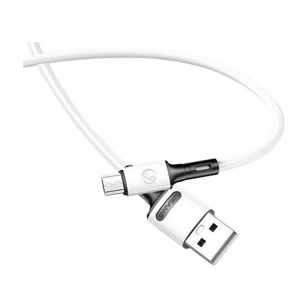 Kabel USB Usams USB-A - microUSB 1 m Biały (69869-uniw)