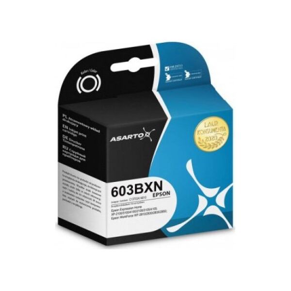 Tusz Asarto Tusz Asarto do Epson 603BXN | C13T03A14010 | 500 str. | black