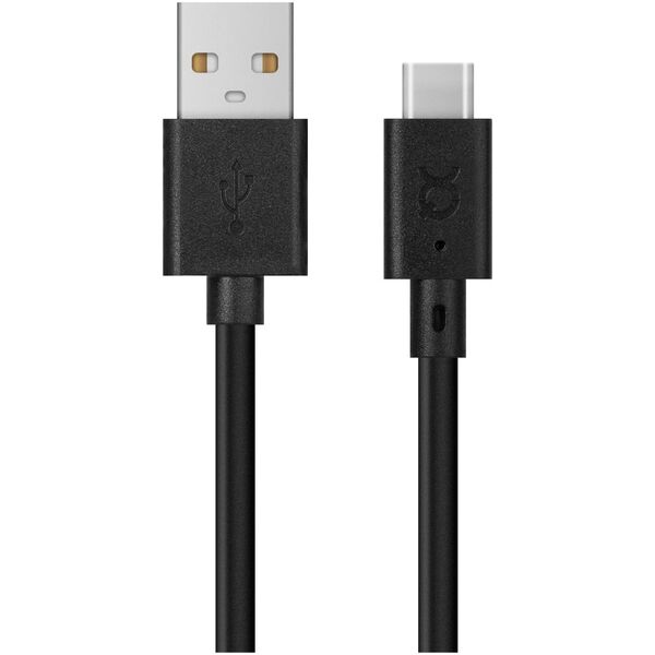 Kabel USB Xqisit USB-A - USB-C 3 m Czarny (112294)