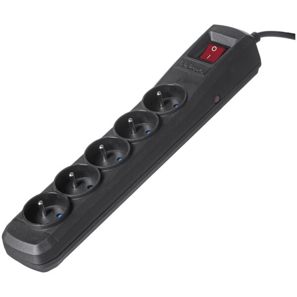 Listwa zasilająca Activejet Combo przeciwprzepięciowa 5 gniazd 3 m czarna (ACP-5GN 3M CZ                  )