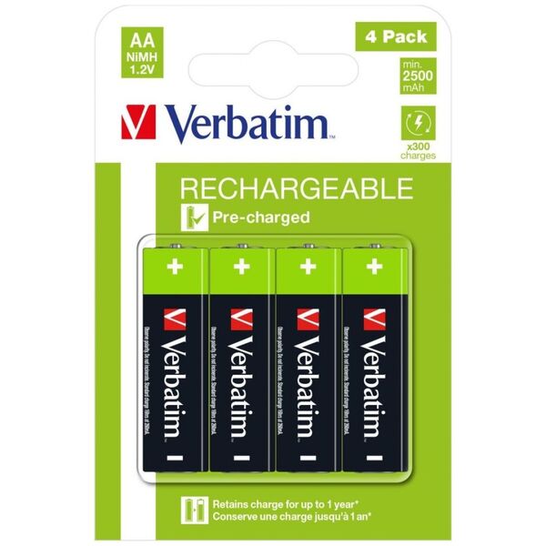 Verbatim Akumulator AA / R6 2500mAh 4 szt.